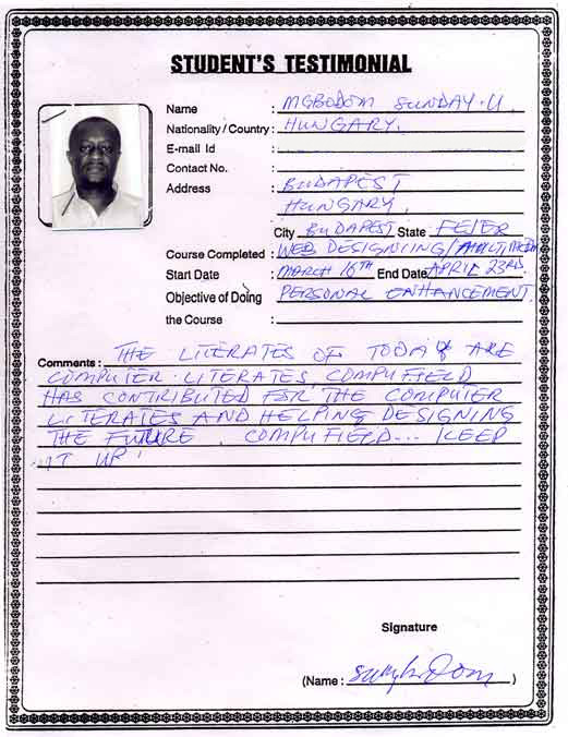 web designing testimonial