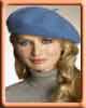Blue Wool Beret