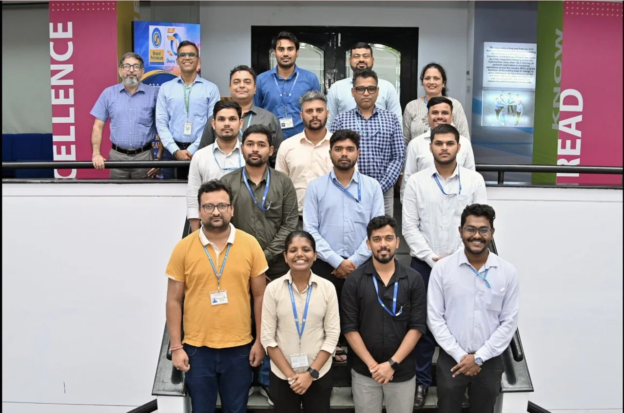 Group photo with a corporate team